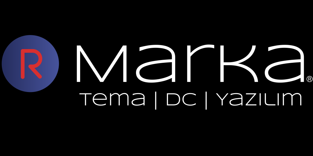 Siyah Zemin Beyaz Yatay Logo